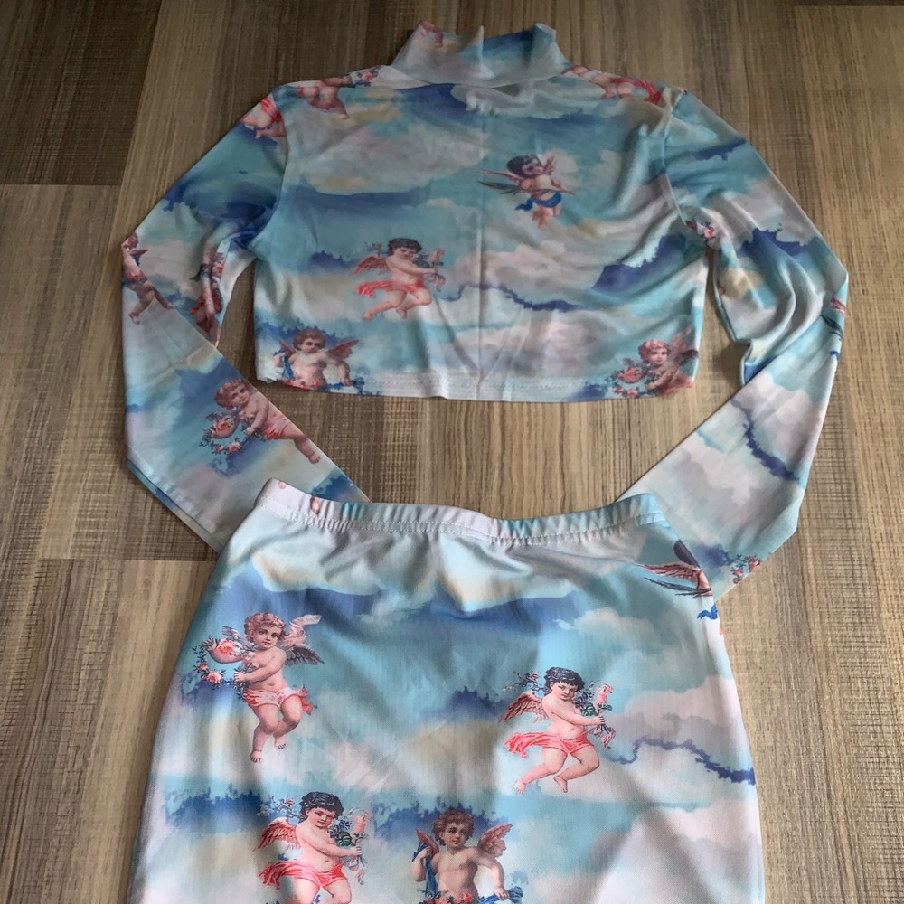 Angel skirt set sheer